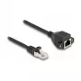 Delock Cabo de extensão RJ50 ficha para conector fêmea S/FTP 2 m preto