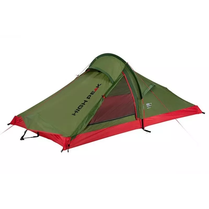 High Peak Siskin 2.0 Tenda piramidal verde, vermelha