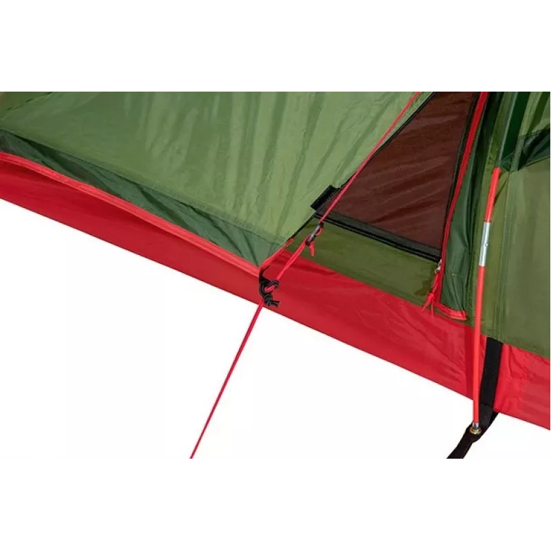 High Peak Siskin 2.0 Tenda piramidal verde, vermelha