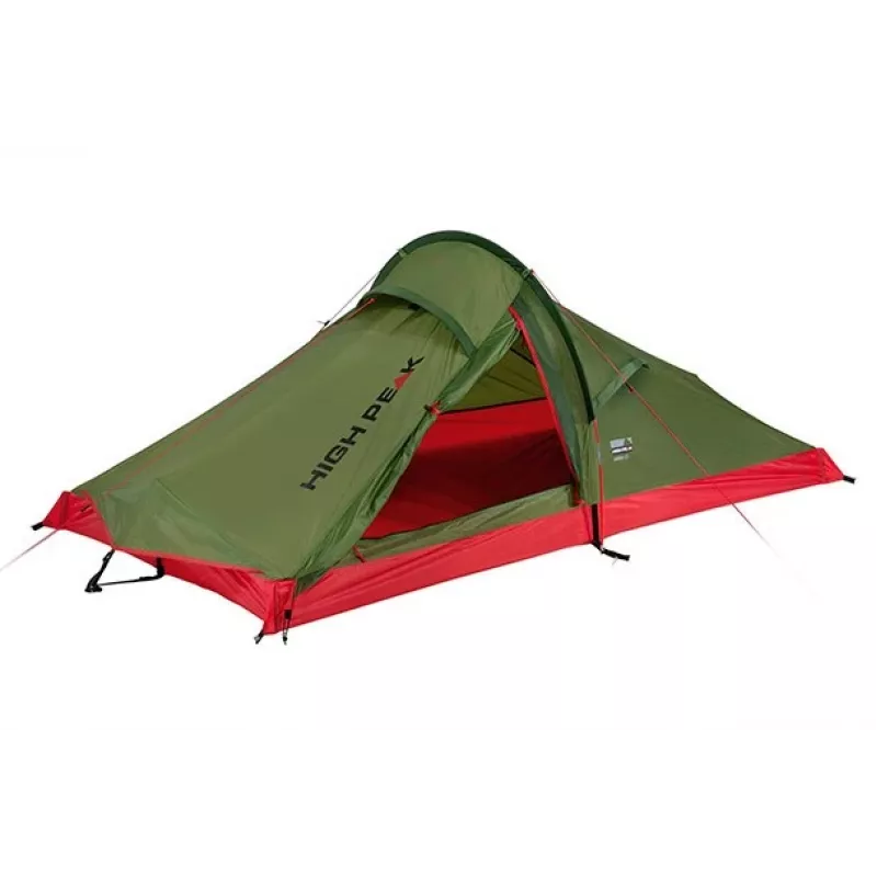 High Peak Siskin 2.0 Tenda piramidal verde, vermelha