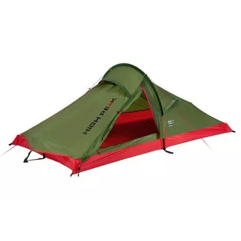 High Peak Siskin 2.0 Tenda piramidal verde, vermelha