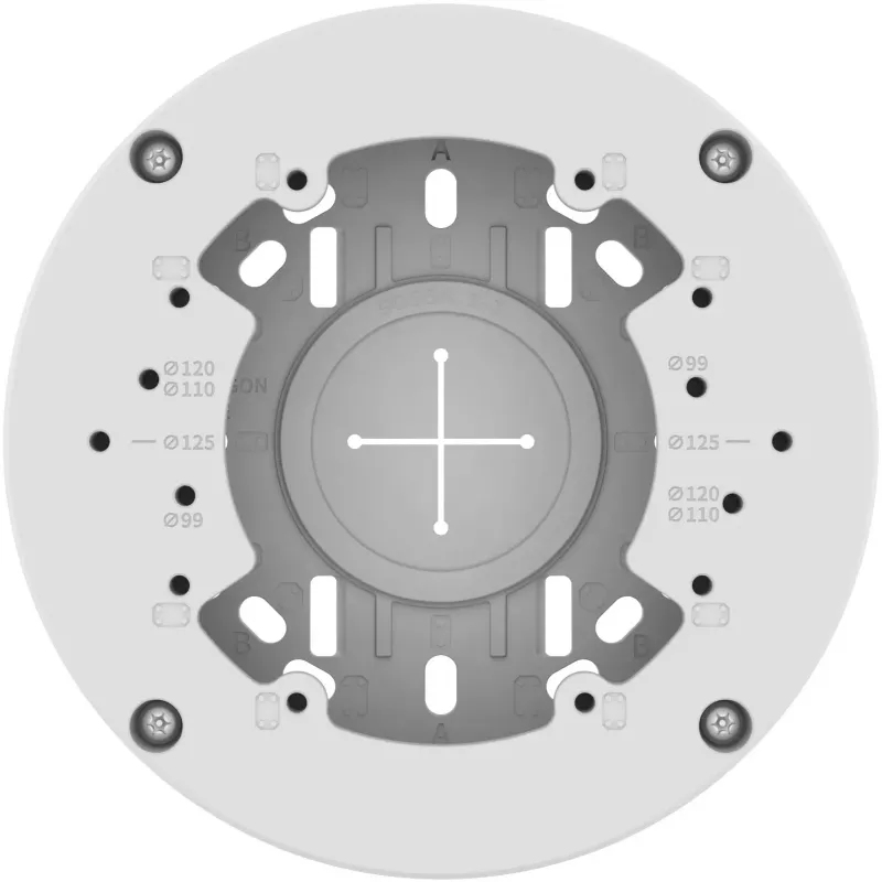 Hanwha Vision SBV-140BW Caixa de ligação - alumínio - branco - para QNV-C8083R/C9083R, QND-7012R/22R/82R, QNE-8011R