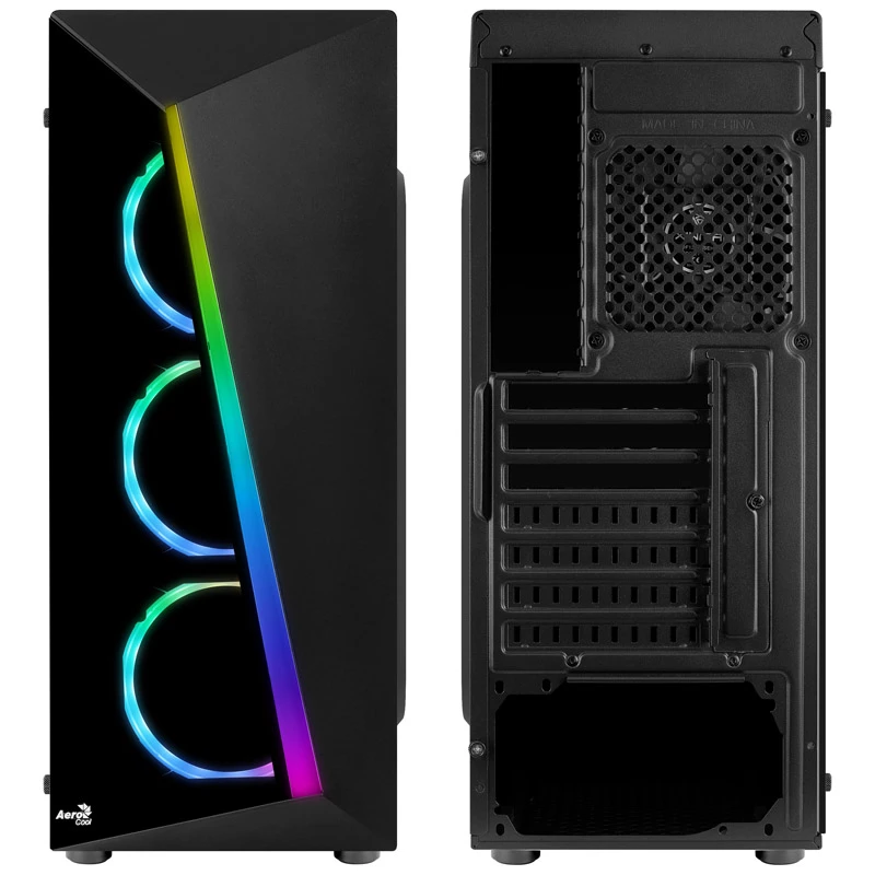 Aerocool Shard Caixa Midi-Tower com Vidro Temperado Preto