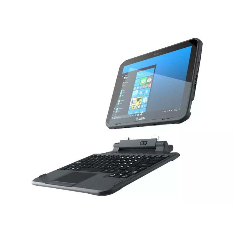 Zebra Teclado 2-em-1 com Touchpad e Punho Extensível - retroiluminado - QWERTY US - para Zebra ET80, ET85
