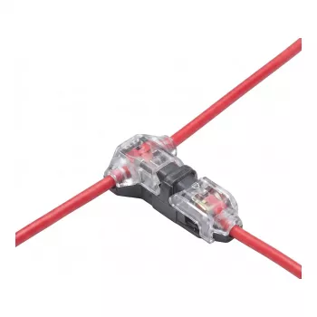 Synergy 21 LED FLEX Strip Easy Connect Conector em T para 1 Linha Transparente
