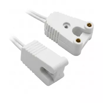 Synergy 21 adaptador LED para tubos LED T8 casquilho G13 conjunto de 2 peças branco