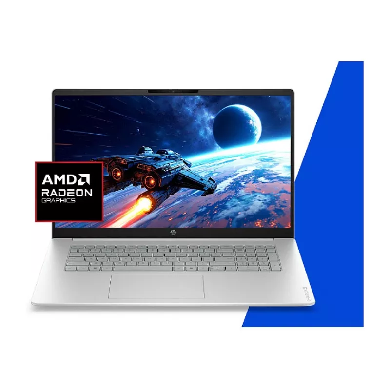 HP OmniBook 3 17-dp0451ng Portátil 17,3 polegadas FHD (AMD Ryzen 5, 16 GB RAM, 512 GB SSD, Windows 11 Home) - Natural Silver