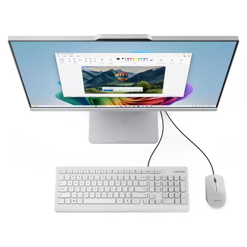 Lenovo IdeaCentre AIO 24AKP10 PC tudo-em-um, AMD Ryzen 5 220, Full HD IPS de 23,8 polegadas, 16 GB RAM, 1 TB SSD, Windows 11 Home