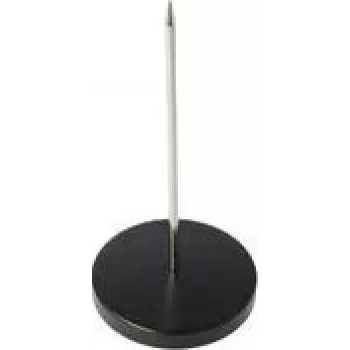 WESTCOTT Espeto para papel, aço inoxidável, preto, altura: 130 mm, diâmetro da base: 70 mm, 1 unid. (E-29700 00)