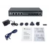 LevelOne Switch gerido L3 10 Gigabit 8 portas, 4 x 1G/2.5G/5G/10G RJ45, 4 x 1G/2.5G/5G/10G SFP+ Uplinks