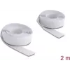 Delock Fita adesiva de velcro 2 m x 20 mm Branco (19067)