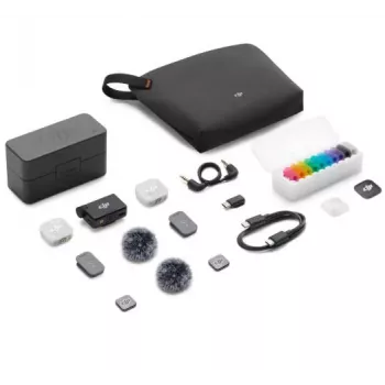 DJI Mic Mini 2 Sistema de microfone sem fios (2 TX + 1 RX + Estojo de carregamento)