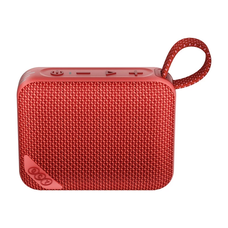 QCY SP2 Altifalante Bluetooth portátil (Vermelho) - IP67 à prova de água, iluminação RGB, TWS estéreo