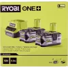 RYOBI RC18120-250 Conjunto de 2 baterias Lithium+ 18V 5,0Ah com carregador compacto
