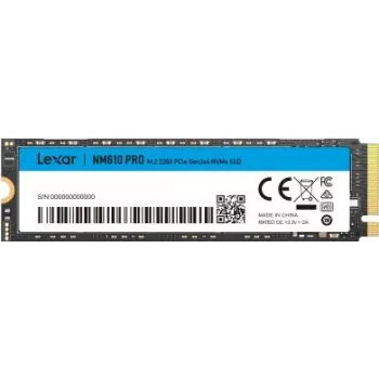 Lexar NM610 Pro SSD NVMe 500GB M.2 2280 PCIe 3.0 x4