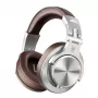 OneOdio A71 Auscultadores com fios Over-Ear Castanhos com drivers de neodímio de 40mm, dobráveis, conchas rotativas, 2 cabos