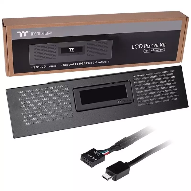 Thermaltake Kit de painel LCD Preto para The Tower 500