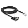 Delock Cabo adaptador série RS-232/422/485 DB9 macho para RJ45 macho 2 m