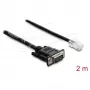 Delock Cabo adaptador série RS-232/422/485 DB9 macho para RJ45 macho 2 m