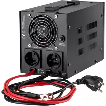 KEMOT PROsinus-800 UPS 800VA/500W Onda sinusoidal pura 12V 230V Preto