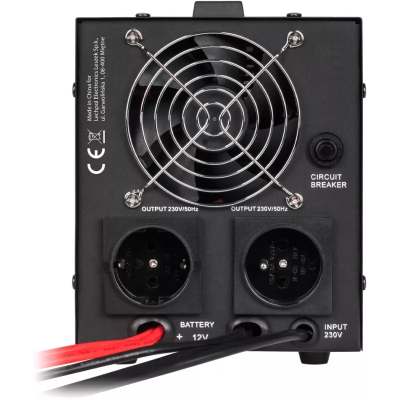 KEMOT PROsinus-800 UPS 800VA/500W Onda sinusoidal pura 12V 230V Preto