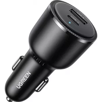 UGREEN EC701 Carregador de carro rápido 63W 2 portas 1A1C Preto