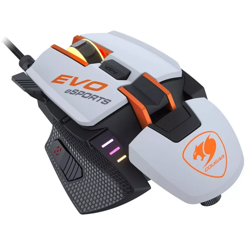 COUGAR 700M EVO Rato gaming eSports, Ótico, Retroiluminação RGB, Branco