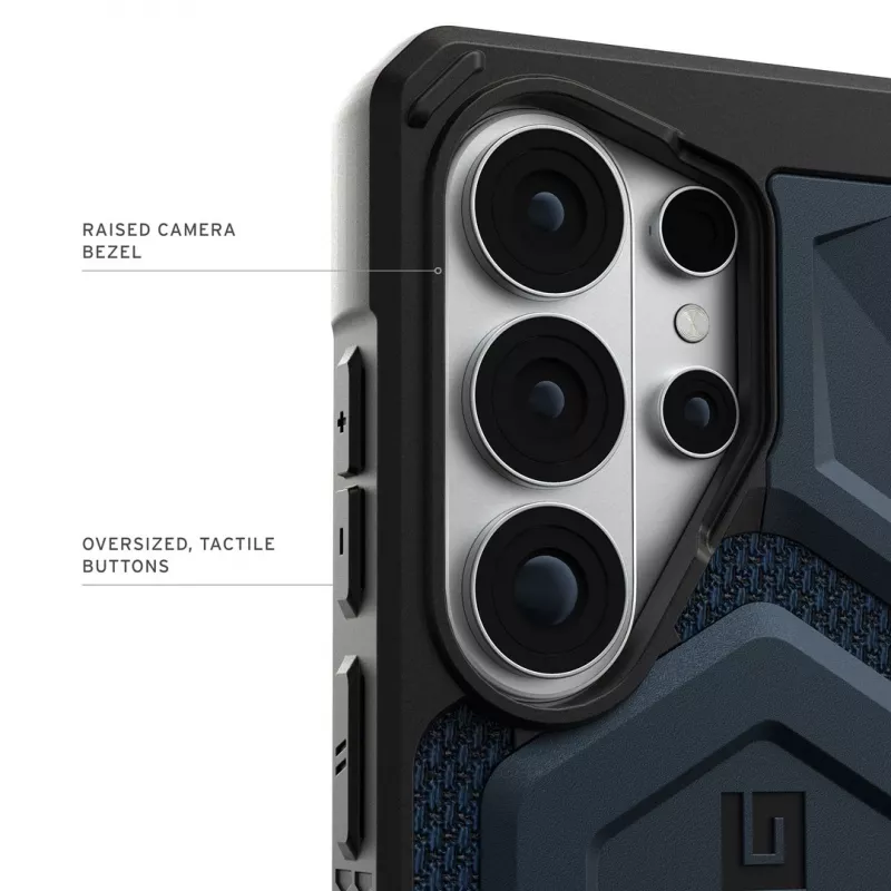URBAN ARMOR GEAR Capa UAG Monarch Pro com módulo magnético para Samsung Galaxy S26 Ultra (Kevlar Mallard Blue)