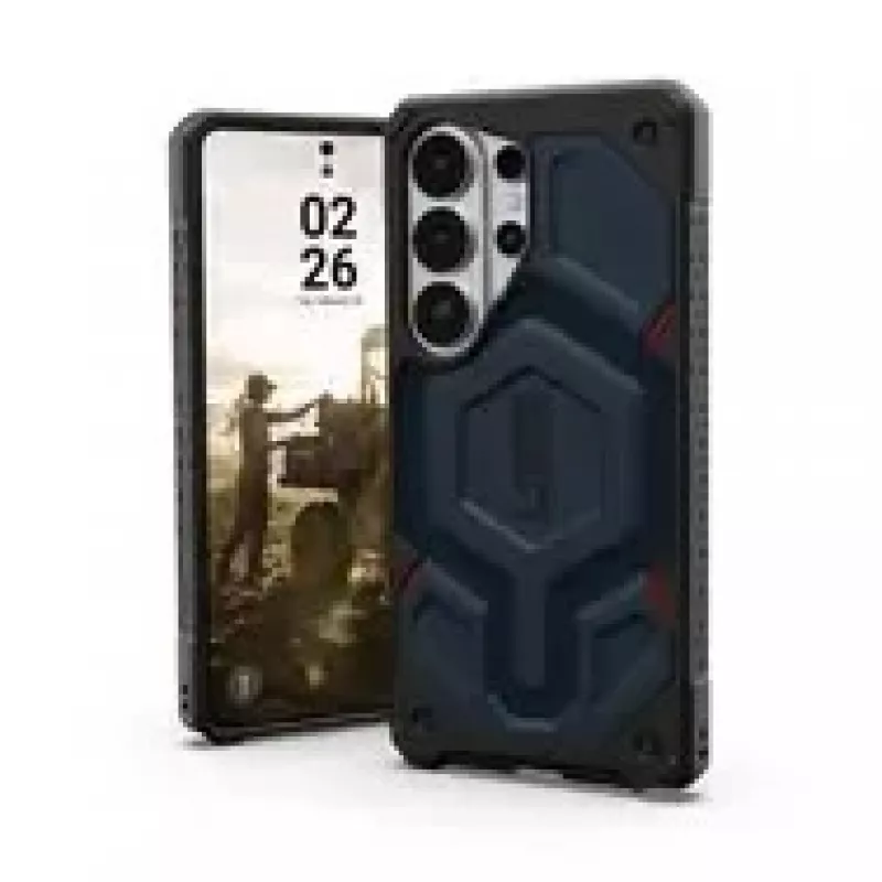URBAN ARMOR GEAR Capa UAG Monarch Pro com módulo magnético para Samsung Galaxy S26 Ultra (Kevlar Mallard Blue)