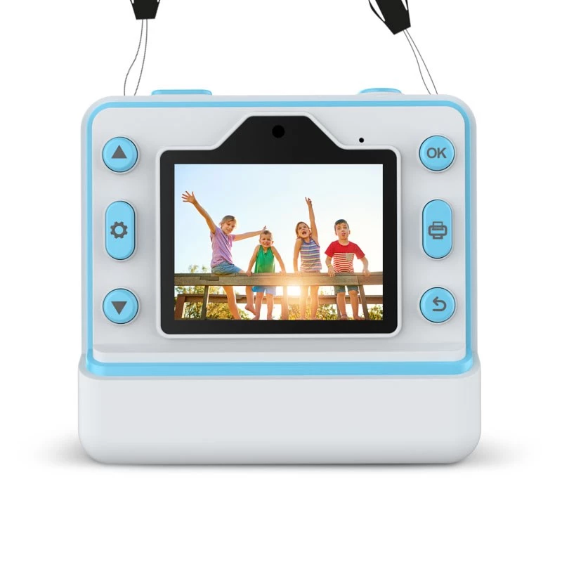 XBLITZ FLASH BLUE Máquina fotográfica instantânea com impressora térmica para crianças
