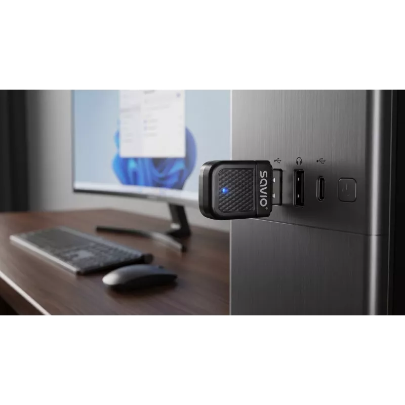 Savio BT-070 adaptador USB Wi-Fi 6 e Bluetooth 5.4