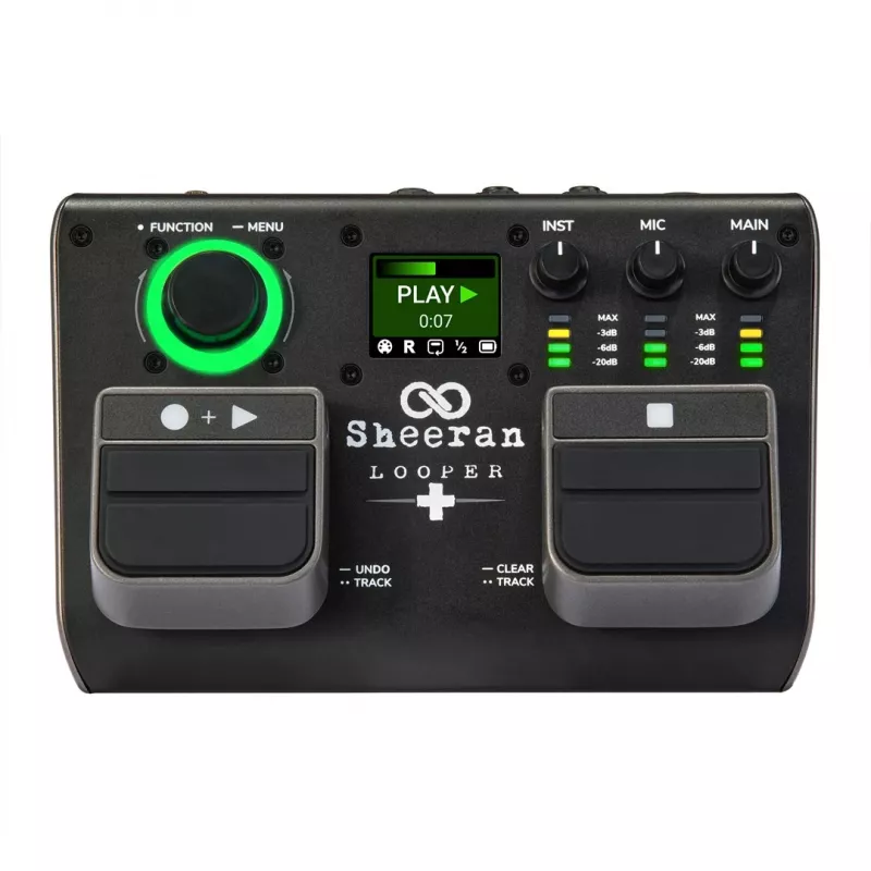 Sheeran Looper+ by HeadRush - Looper e processador vocal com 2 pistas de loop estéreo, 4 horas de gravação, 128 memórias, efeitos vocais, áudio 32-Bit Float