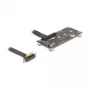 Delock Adaptador PCIe 3.0 x1 macho 90° angular para M.2 Key M fêmea com cabo 10 cm