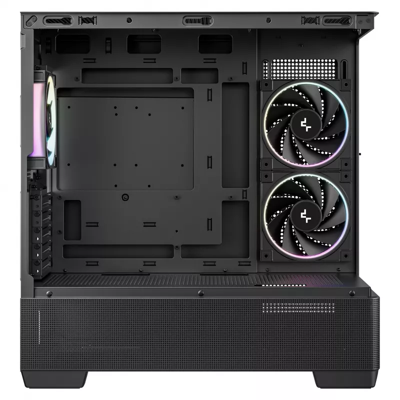 DeepCool CG380U Caixa Mid-Tower, vidro temperado, 3x ventoinhas ARGB 120mm, preto