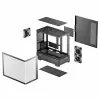 DeepCool CG380U Caixa Mid-Tower, vidro temperado, 3x ventoinhas ARGB 120mm, preto