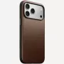 NOMAD Capa Modern Leather para iPhone 17 Pro Max, pele Horween, Rustic Brown, compatível com MagSafe