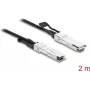 Delock Cabo Twinax QSFP+ macho para QSFP+ macho 40 Gbps 2 m