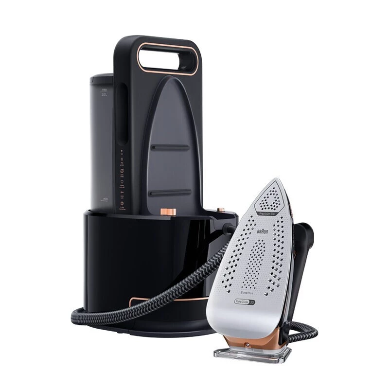 Braun CareStyle 9 IS 9090 BK Central de engomar a vapor 2700 W 2 L base de engomar EloxalPlus preta, cobre