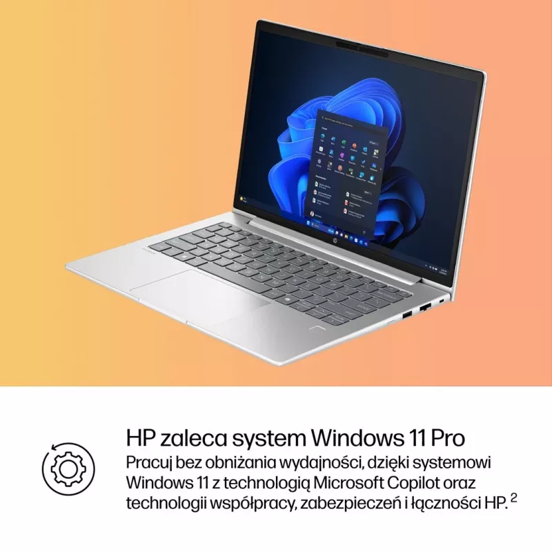 HP ProBook 4 G1i 14 inch Ultra 7 255U 16GB DDR5 512GB SSD WUXGA Windows 11 Pro prateado 3 anos de serviço no local