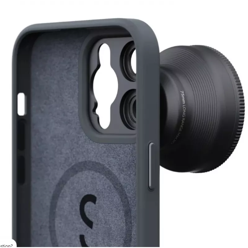 ShiftCam LensUltra Capa Traseira com Suporte de Lente para iPhone 14 Pro Max, MagSafe, Preto