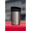 SIGG 8695.50 Garrafa térmica de vácuo Hot & Cold One-Hand Push-Button, 0,27 L, Preto Obsidiana, Aço inoxidável