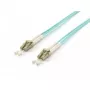 Equip Cabo de fibra ótica LC-LC OM3 3m Multimodo Duplex Turquesa LSZH