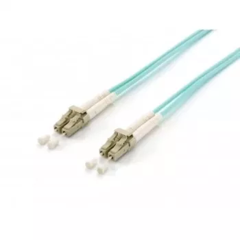 Equip Cabo de fibra ótica LC/UPC para LC/UPC Multimodo Duplex OM3 10m Turquesa