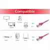 Equip Cabo de rede Cat.6 S/FTP RJ-45 (M) para RJ-45 (M) 0,5m Violeta LSZH