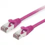 Equip Cabo de rede Cat.6 S/FTP RJ-45 (M) para RJ-45 (M) 0,5m Violeta LSZH