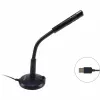 Equip Microfone de secretária com ângulo ajustável, ligação USB, Preto