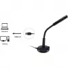 Equip Microfone de secretária com ângulo ajustável, ligação USB, Preto