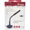Equip Microfone de secretária com ângulo ajustável, ligação USB, Preto