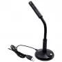 Equip Microfone de secretária com ângulo ajustável, ligação USB, Preto