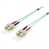 Equip Cabo de fibra ótica SC/SC Duplex OM3 2,0m Turquesa